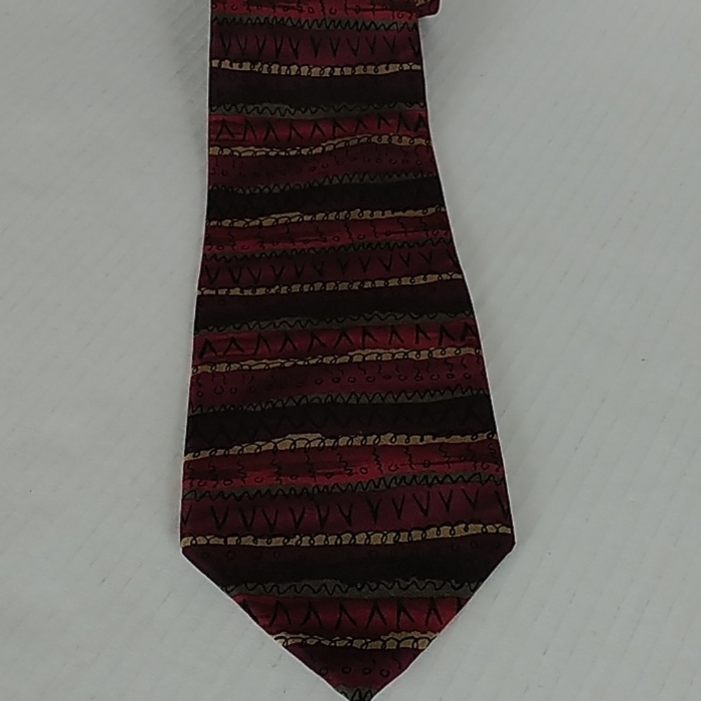 Famous Jerry Garcia Multi Colored Tie 100% Silk Vintage - Picture 7 of 7